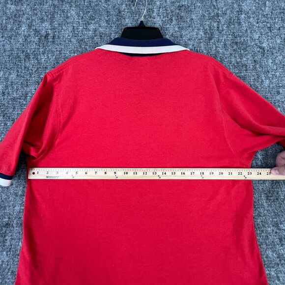 Championship Links Shirt Mens Extra‎ Large Red Golf Polo Rugby 90s Clubhouse - Picture 5 of 7
